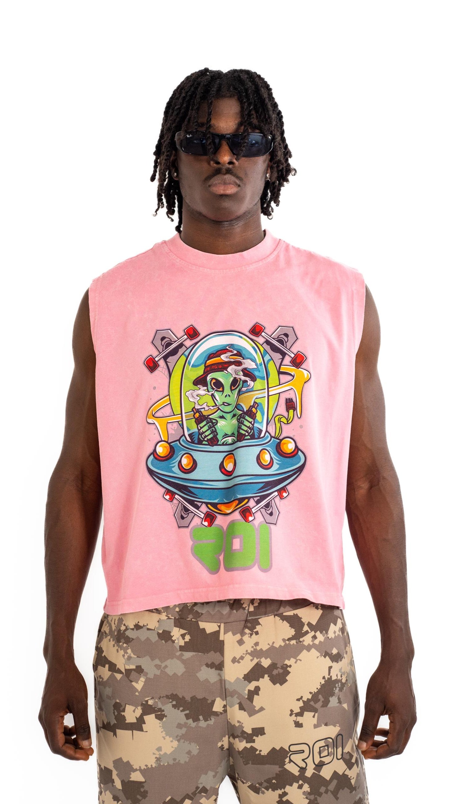 SpaceRocket Pink Sleeveless